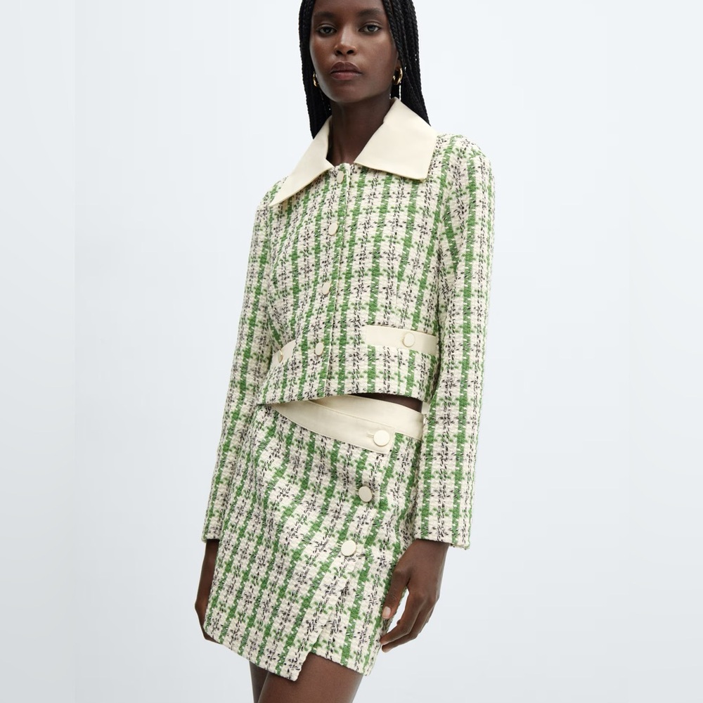Mango tweed skirt set with jacket!